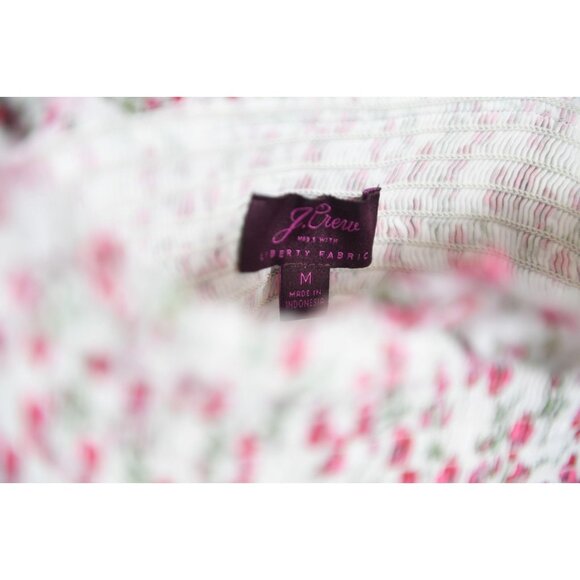 J. Crew Liberty Fabric Smocked Tank Top Small Floral Pattern Size M - Picture 14 of 14